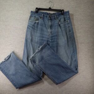 Nat Nast Jeans 34x34 Straight Leg Blue Denim Y2K Distressed Luxury Originals